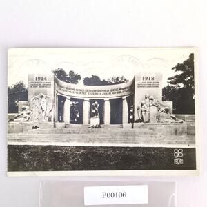Vintage 1946 Postcard WWI War Memorial Reims France B&W Photograph A Quentinet